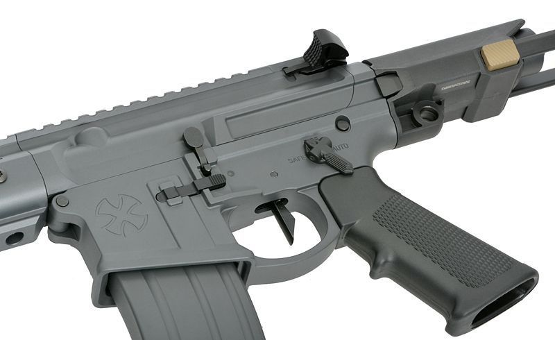 Газовая страйкбольная винтовка (GBBR) Noveske N4 Ghetto Blaster 10.5" MWS Gen3 - Серая / Sniper Grey [EMG] G102B-SG_tw фото