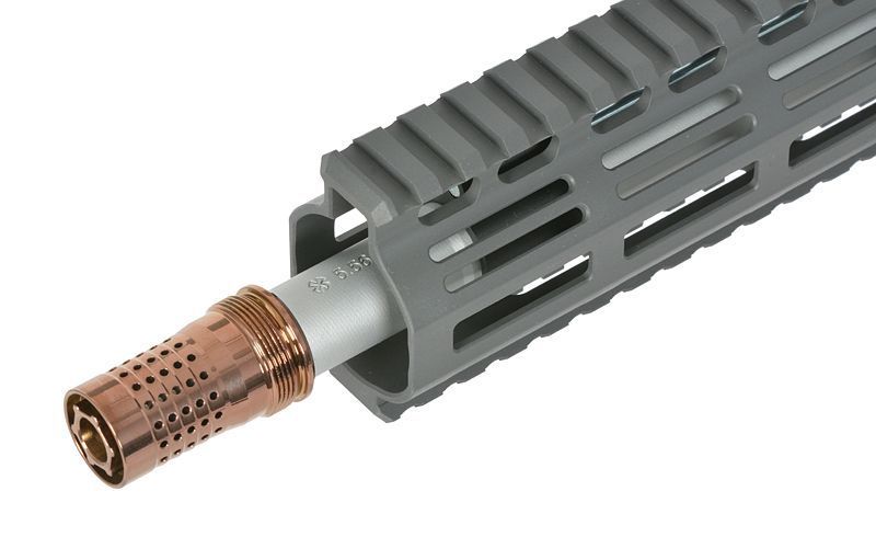 Газовая страйкбольная винтовка (GBBR) Noveske N4 Ghetto Blaster 10.5" MWS Gen3 - Серая / Sniper Grey [EMG] G102B-SG_tw фото