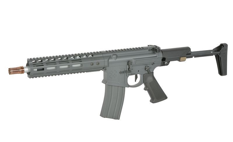 Газовая страйкбольная винтовка (GBBR) Noveske N4 Ghetto Blaster 10.5" MWS Gen3 - Серая / Sniper Grey [EMG] G102B-SG_tw фото
