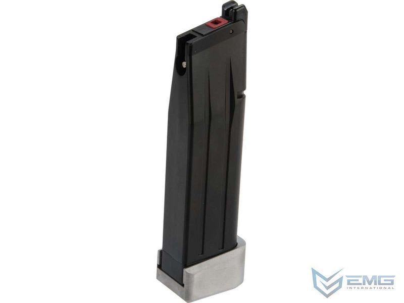 Магазин газовий Salient Arms на 30 куль для Hi-Capa 5.1/4.3 GBB EMG &mdash; сріблястий/чорний 81852_evk фото