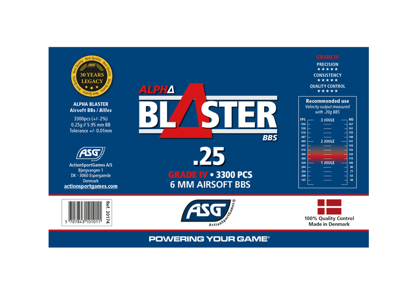 Alpha Blaster кульки BB, 0.25 г, 3300 шт., флакон 20174_ag фото