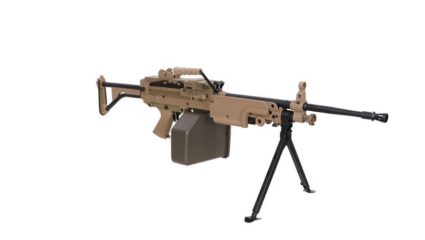 Репліка кулемета FN HERSTAL M249 MK1 CORE (AEG) &mdash; Tan SPE-01-028613_gf фото