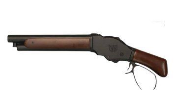 Дробовик 6mmProShop M1887 Terminator by S&T газовый, Wild Card / Wide Lever &mdash; чёрный/дерево 34134_evk фото