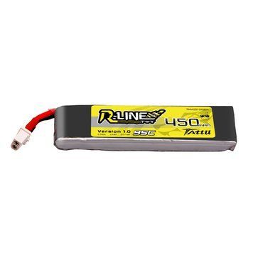 Tattu R-Line 450mAh 3.8V 1S1P 95C Lipo акумулятор з BT2.0 штекером（4шт） TAA4501S95BT4_gs фото