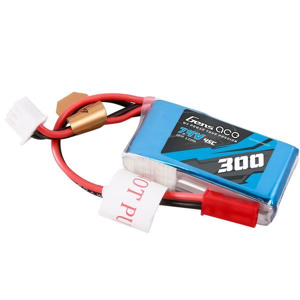 Gens ace 300mAh 7.4V 45C 2S1P Lipo аккумулятор Упаковка с JST-SYP вилкой GEA3002S45JST_gs фото