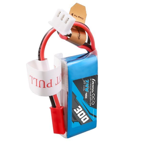 Gens ace 300mAh 7.4V 45C 2S1P Lipo аккумулятор Упаковка с JST-SYP вилкой GEA3002S45JST_gs фото