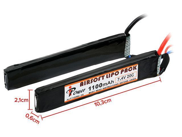 Аккумулятор Li-Po 1100mAh 7,4V 20C &mdash; Deans [IPower] (для страйкбола) IP-LIPO-005-TC_BR фото
