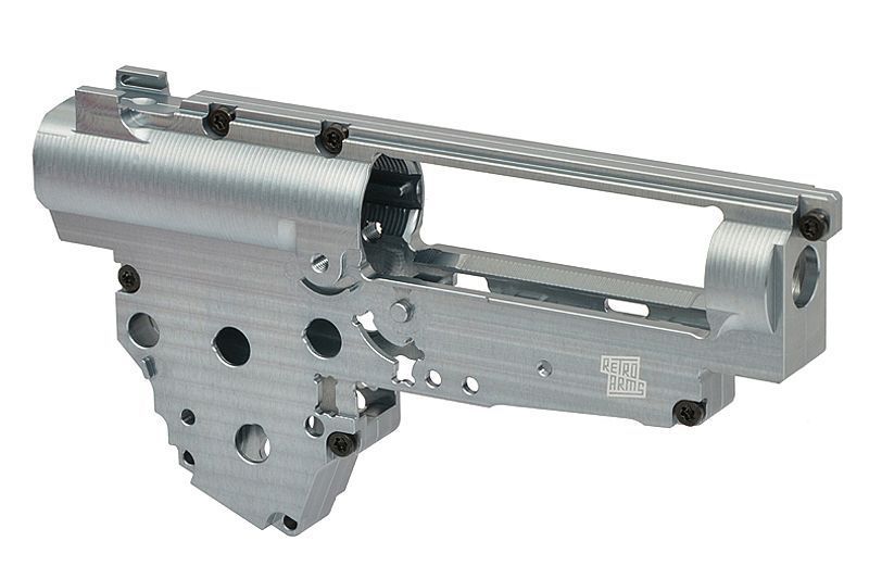 Фрезерований гірбокс CNC V3 для AK (8мм) зі швидкознімною пружиною (QSC) - Чорний (Black) [RETROARMS] 6393_tw фото