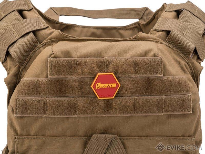 Нашивка Evike серия 3 &laquo;AirsoftCon Heroes&raquo; Hex &mdash; красный 12413_evk фото