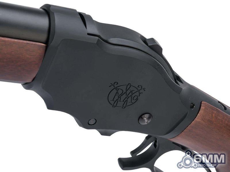Дробовик 6mmProShop M1887 Terminator by S&T газовый, Wild Card / Wide Lever &mdash; чёрный/дерево 34134_evk фото