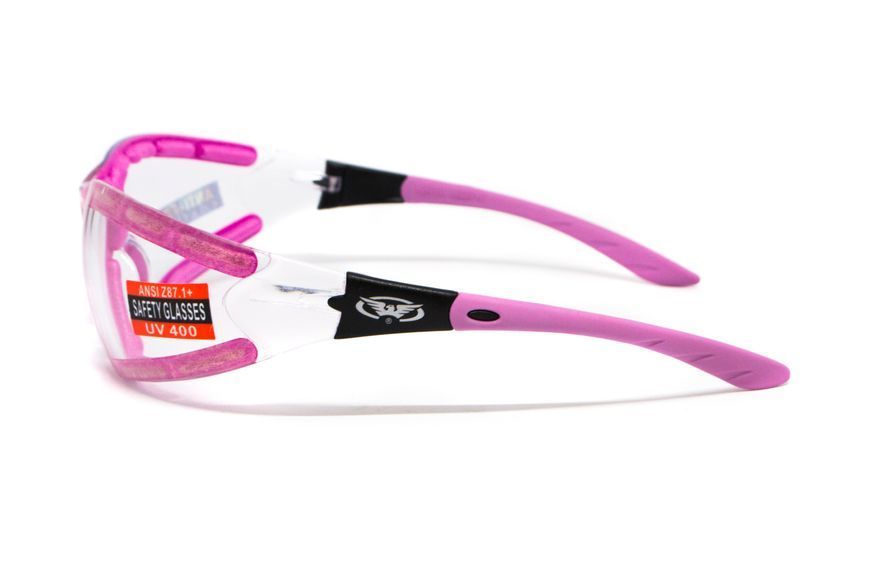 Окуляри захисні з ущільнювачем Global Vision Ruthless Purple (clear) Anti-Fog, прозорі в фіолетовій оправі GV-RUTH-CL1 фото