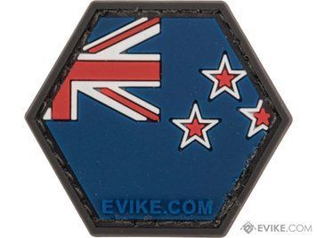 Нашивка Evike PVC Hex прапор Нової Зеландії &mdash; синій/червоний/білий 87435_evk фото