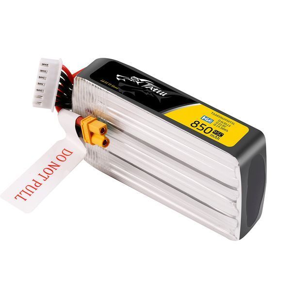 Tattu R-Line 850mAh 22.8V 95C 6S1P XT30 Lipo аккумулятор Long-Pack TAA8506S95XT3L_gs фото