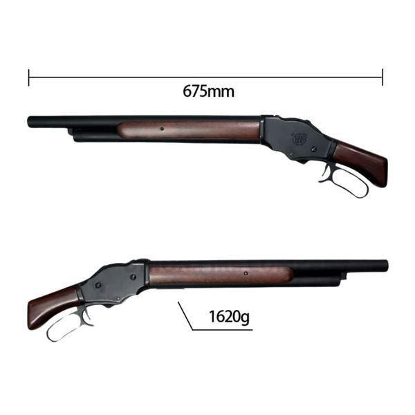 Дробовик S&T M1887 Terminator газовый (рычажная перезарядка) &mdash; обрез, чёрный 126876_evk фото