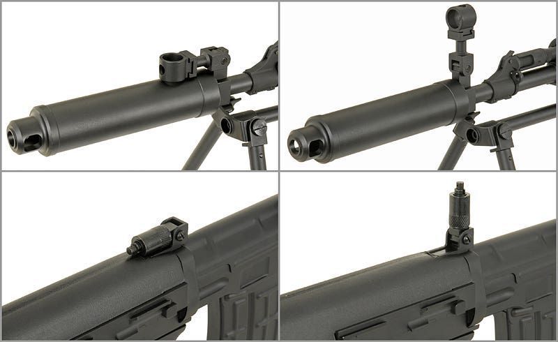 Снайперская винтовка Cyma CM057 Dragunov SVU AEG для страйкбола &mdash; чёрная 54557_evk фото