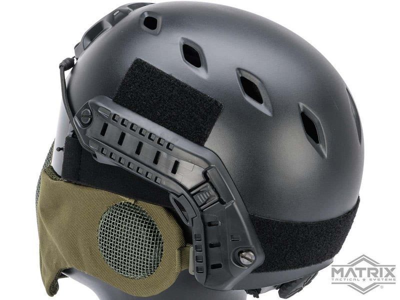 Маска сітчаста Matrix Carbon Striker з захистом вух &mdash; оливковий &mdash; Matrix 78044_evk фото