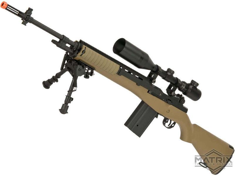 Винтовка Matrix M14 DMR AEG с сошками &mdash; песочный 68291_evk фото