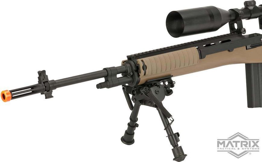 Винтовка Matrix M14 DMR AEG с сошками &mdash; песочный 68291_evk фото