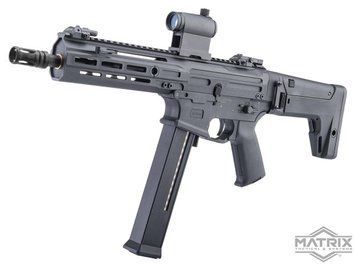 Пістолет-кулемет Matrix x Double Eagle UTR45 AEG з цівкою M-LOK і гірбоксом Falcon &mdash; 350 FPS, чорний 95993_evk фото