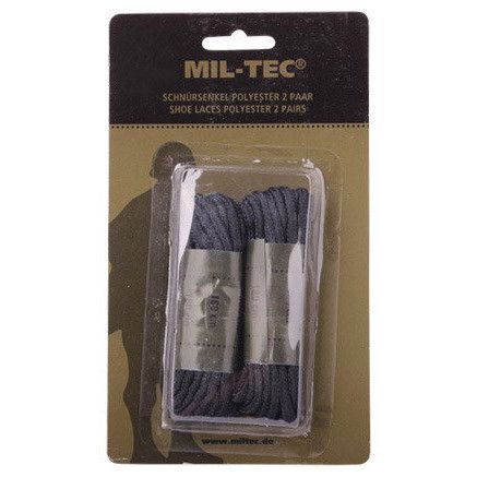 Шнурки Mil-Tec 180 см Black 26630 фото