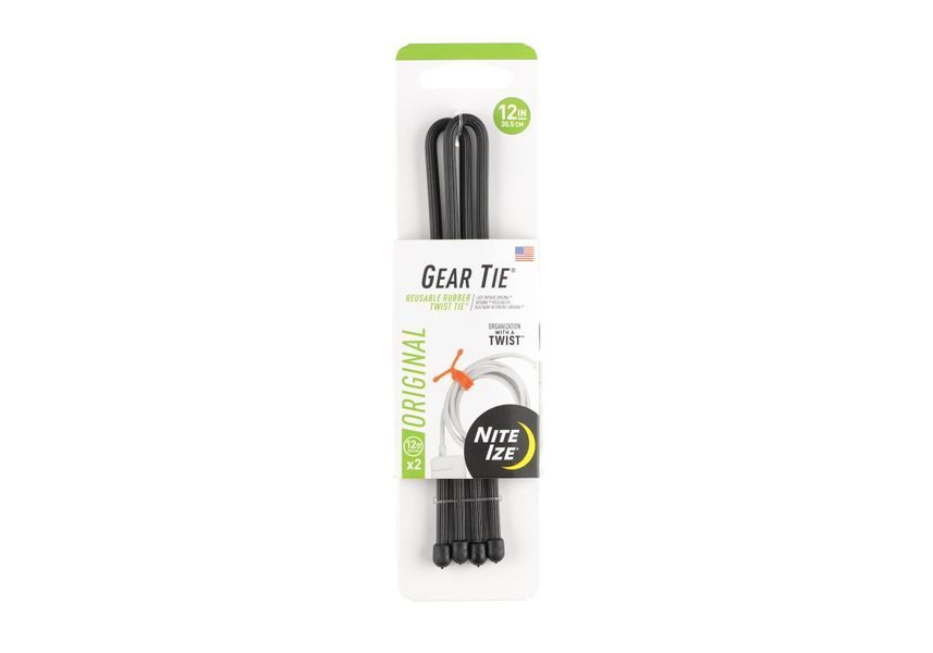 Многоразовые резиновые стяжки Gear Tie 12 дюймов, 2 шт. GT12-01-2R3_tmh фото