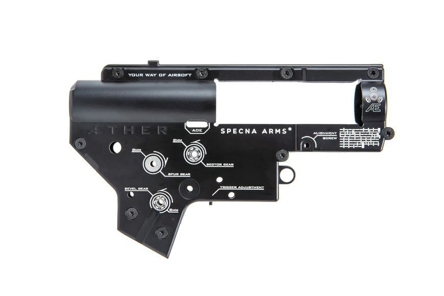 Корпус гирбокса v2 Specna Arms Aether (скелетон) с подшипниками J-Cage SPE-08-044947_gf фото