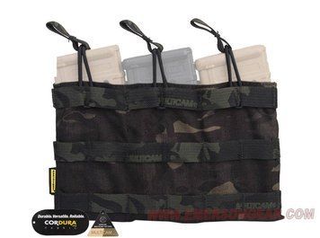 Чехол MOLLE тройной для магазинов 5.56 Emerson EM6356MCBK_ct фото
