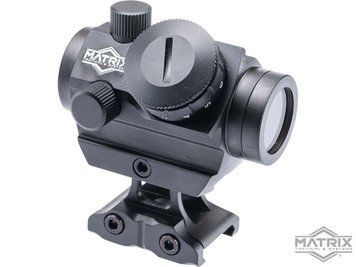 Коллиматорный прицел Matrix 1x22 Compact с ажурным райзером Picatinny &mdash; чёрный &mdash; Matrix 106490_evk фото