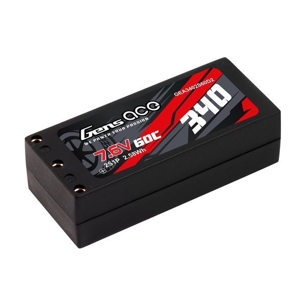 Gens ace 340mAh 2S HV 60C lipo акумулятор GEA3402S60D2_gs фото