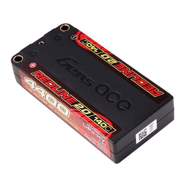 Gens ace Redline 2.0 Series 4400mAh 7.6V 140C 2S1P HardCase HV Lipo акумулятор Pack with Hardcase 111# GEA44002S14S5_gs фото