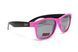 Очки защитные открытые Swag Hipster-B Pink (Flash mirror), зеркальные серые SW-HIPSPK-FM фото 1