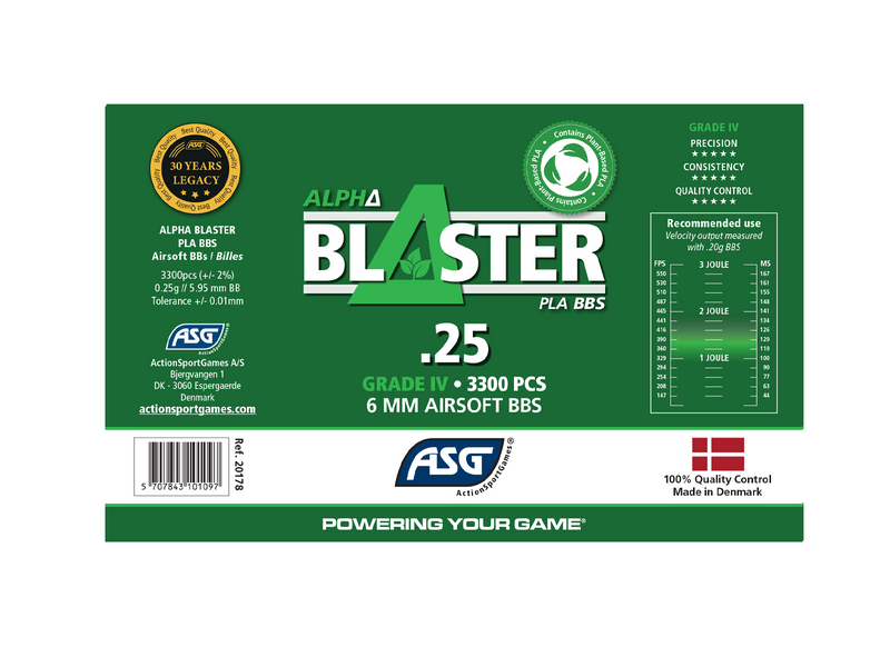 Alpha Blaster PLA кульки BB, 0.25 г, 3300 шт., флакон 20178_ag фото
