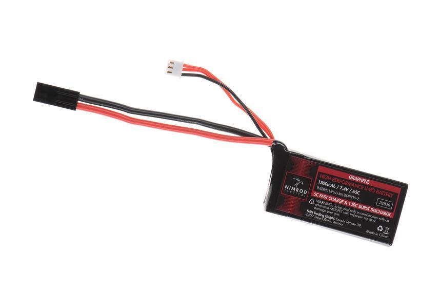 Акумулятор LiPo 7.4V 1300mAh 65C Graphene Mini / PEQ Type 9010109288309_tmh фото