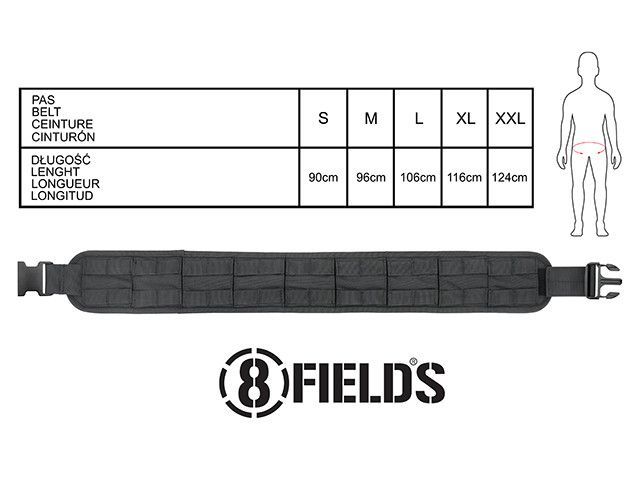 Пояс тактичний розвантажувальний MOLLE розмір S MT, 8FIELDS PREMIUM M51617008-S-MT(COR)_BR фото