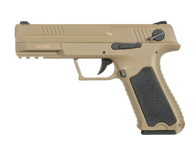 Пістолет Cyma Glock 18 custom AEP CM.127S Mosfet Edition - TAN [CYMA] (для страйкболу) FB4090 фото