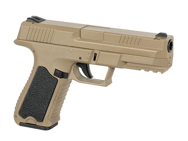 Пістолет Cyma Glock 18 custom AEP CM.127S Mosfet Edition - TAN [CYMA] (для страйкболу) FB4090 фото