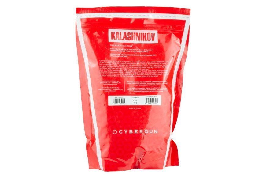Шарики Cybergun Kalashnikov 6 mm для страйкбола &mdash; 4000 шт. / 0.25 g / белые 123400_evk фото