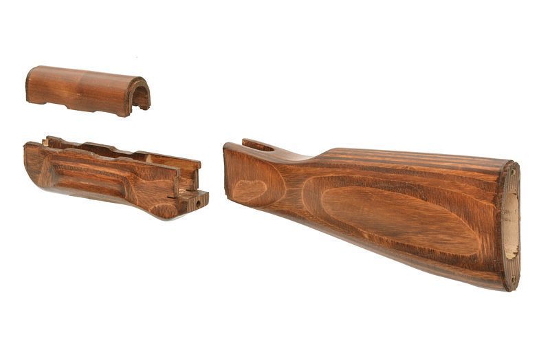 Комплект дерев'яної фурнітури для AKM [BattleAxe] W001_tw фото