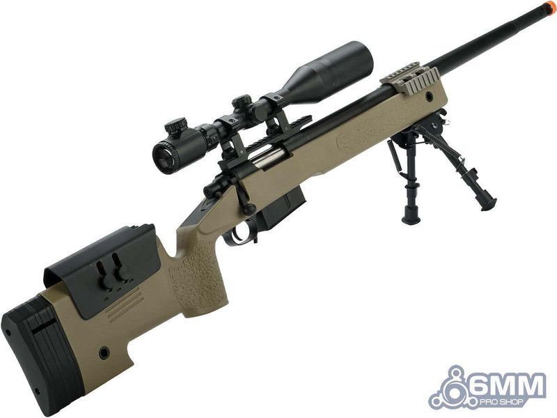 M40A5 USMC пружинний - PDI Custom / тан - 6mmProShop / Cyma 73167_evk фото