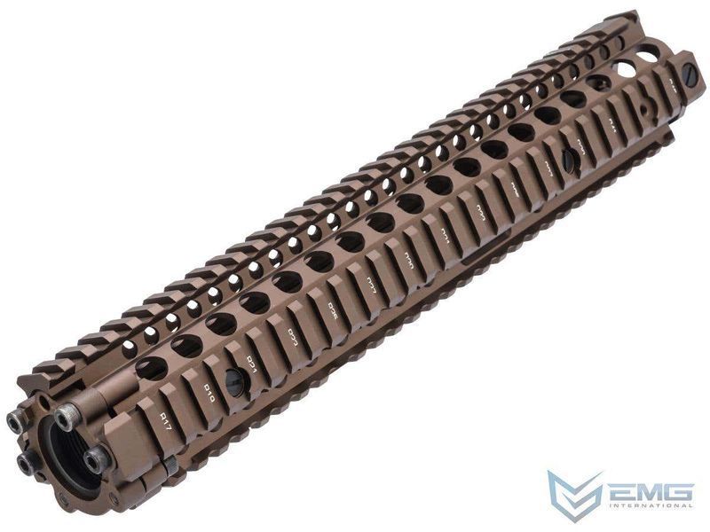 Цівка Daniel Defense RIS II 12.5" для M4 AEG &mdash; алюміній CNC, пісочний &mdash; EMG 89198_evk фото