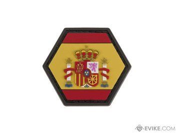 Нашивка Evike прапор Іспанії &mdash; Hex PVC, жовтий/червоний 68451_evk фото