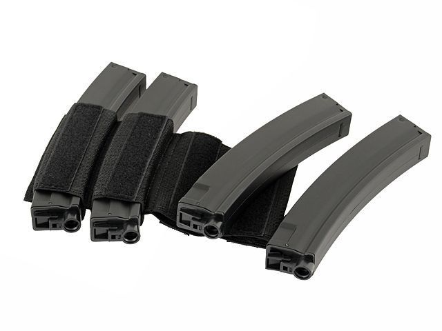 Четверна вставка-підсумок у плитоноску для магазинів MP5/SMG - чорна [8FIELDS] M51613233-BK_tw фото