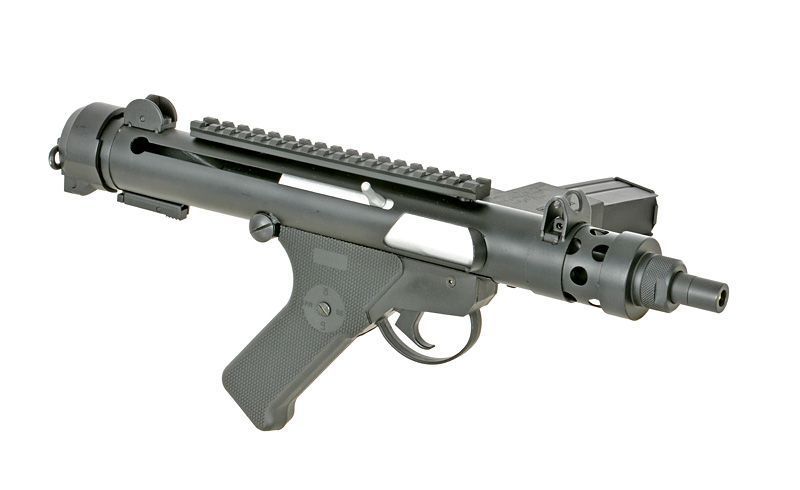 Страйкбольна репліка пістолета-кулемета MK7 Sterling - Чорна [S&T] STAEG66MK7_tw фото