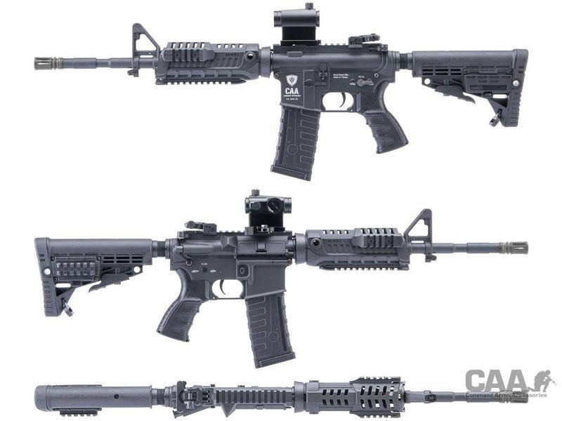 Автомат King Arms M4-S1 CAA AEG металлический &mdash; чёрный / Carbine 41898_evk фото