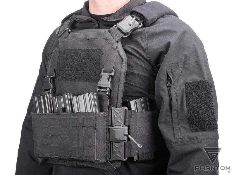 Плейт-кэрриер Phantom Gear "Polarity" с магнитной системой фастексов QD &mdash; чёрный &mdash; Phantom Gear 106876_evk фото