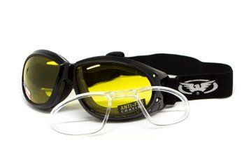 Окуляри захисні з ущільнювачем Global Vision Eliminator RX (yellow) Anti-Fog, жовті з діоптричною вставкою GV-ELMRX-AM1 фото