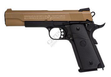 Страйкбольний пістолет CyberGun GBB COLT 1911 Combat Green Gas 180163_ct фото