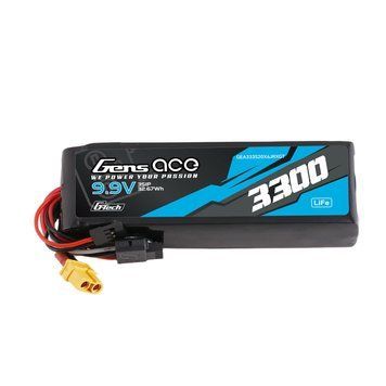 Gens ace Mini G-Tech 3300mAh 9.9V 3S 20C Li-Fe акумулятор з XT60 для приймача GEA333S20X6JRXGT_gs фото