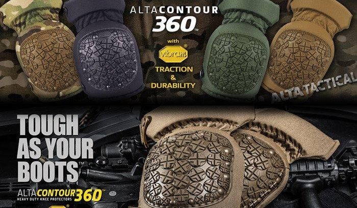 Тактичні наколінники ALTA — AltaCONTOUR 360 Vibram Cap Knee Pads — Coyote Brown — 52933.14 17155 фото