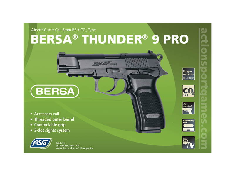 BERSA THUNDER 9 PRO, CO2, без Blow Back 17309_ag фото